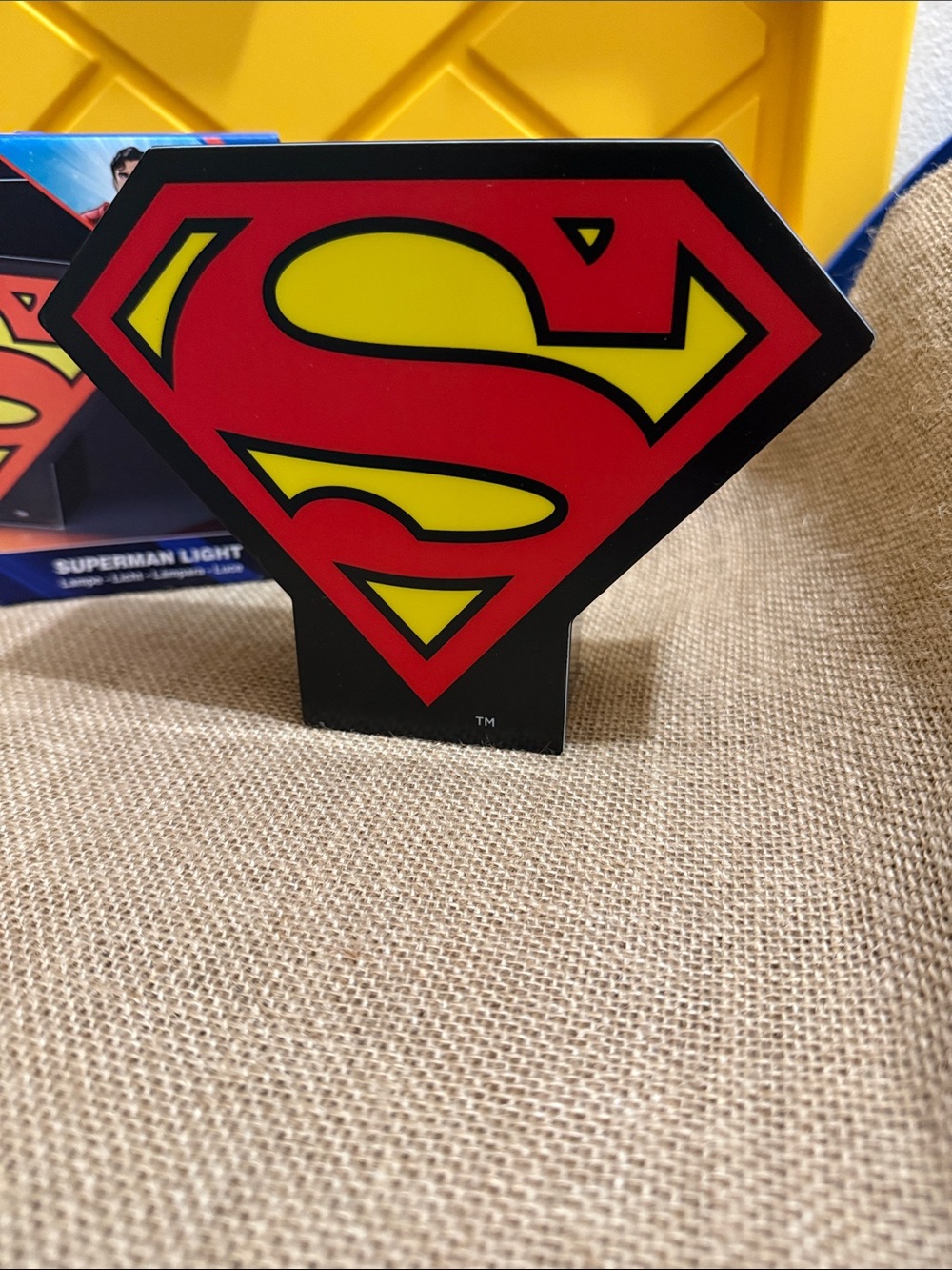 DC Superman Shield Light – Red & Yellow Emblem